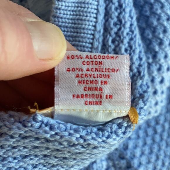 NWT Ruby Rd. Light Blue Cardigan, Size LP - Picture 8 of 9